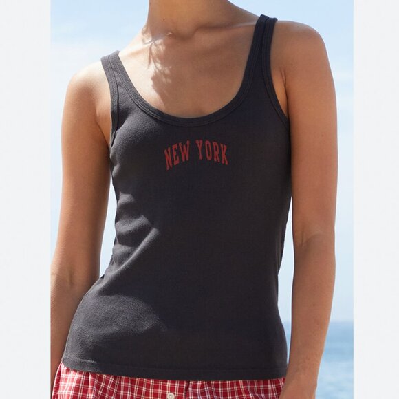 Brandy Melville Tops - JOHN GALT Y2K 90's Black Beyonca New York Tank Top